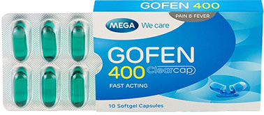 รูปภาพของ Mega We Care GOFEN 400 โกเฟน 10เม็ด (1แผง)